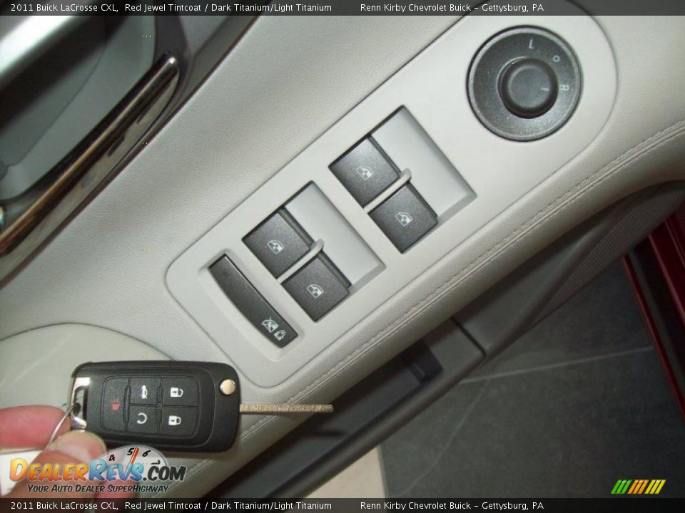 2011 Buick LaCrosse CXL Red Jewel Tintcoat / Dark Titanium/Light Titanium Photo #6