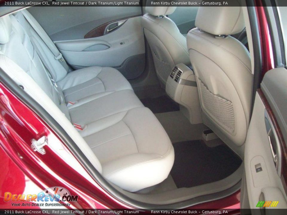 2011 Buick LaCrosse CXL Red Jewel Tintcoat / Dark Titanium/Light Titanium Photo #9