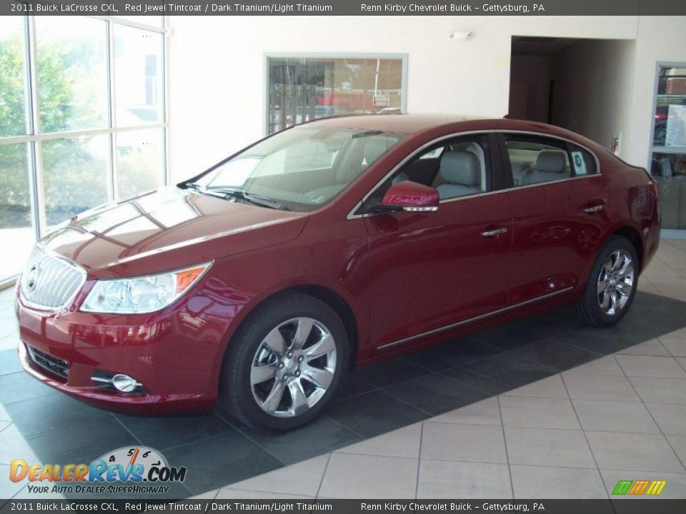 2011 Buick LaCrosse CXL Red Jewel Tintcoat / Dark Titanium/Light Titanium Photo #11