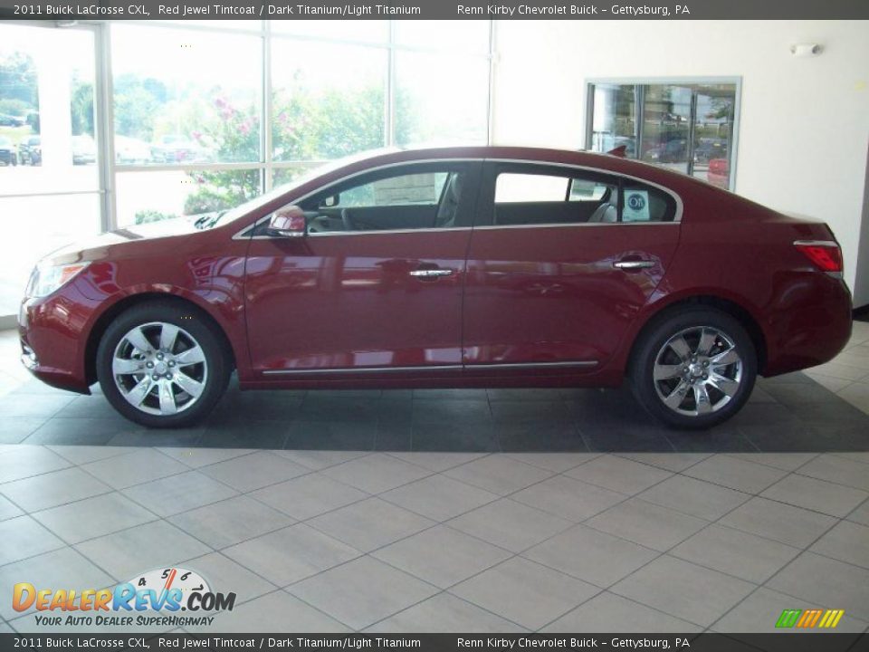 2011 Buick LaCrosse CXL Red Jewel Tintcoat / Dark Titanium/Light Titanium Photo #13