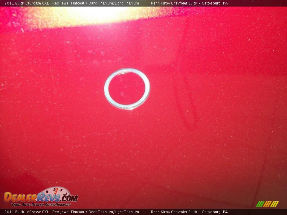 2011 Buick LaCrosse CXL Red Jewel Tintcoat / Dark Titanium/Light Titanium Photo #16