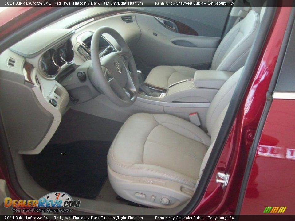 2011 Buick LaCrosse CXL Red Jewel Tintcoat / Dark Titanium/Light Titanium Photo #20