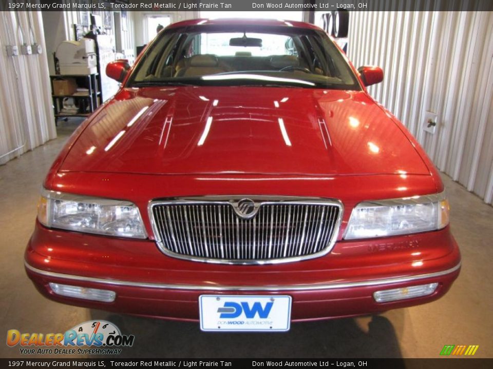 1997 Mercury Grand Marquis LS Toreador Red Metallic / Light Prairie Tan Photo #2