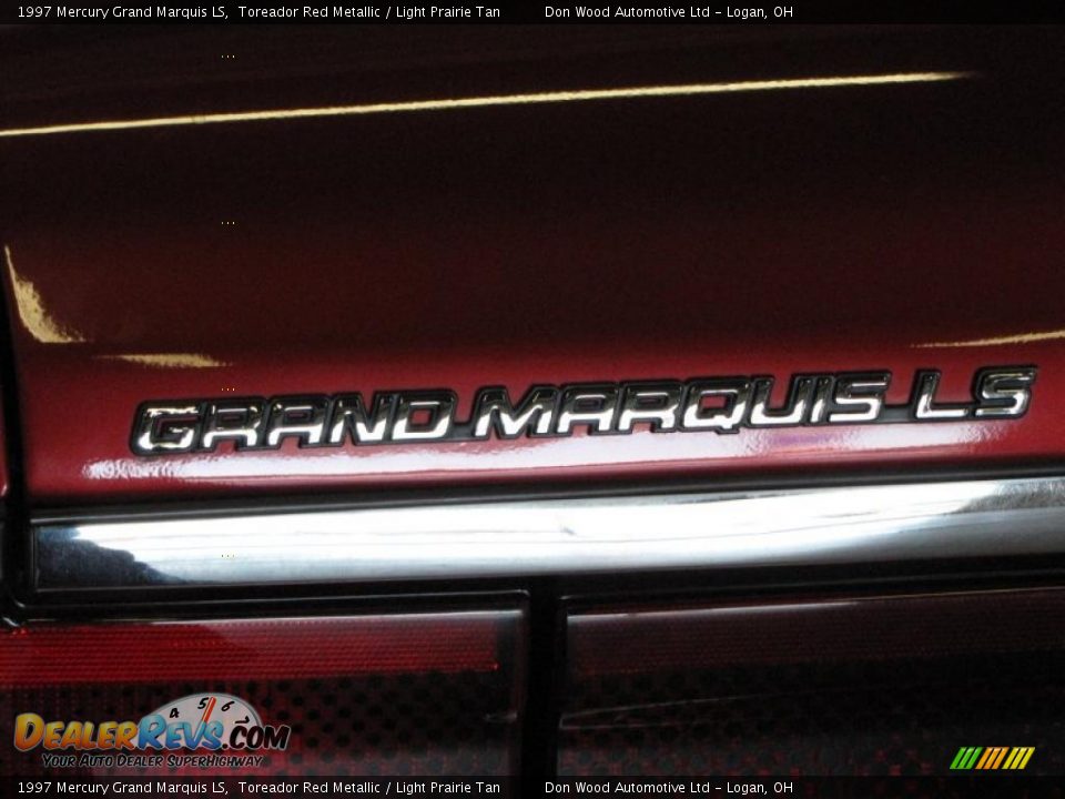 1997 Mercury Grand Marquis LS Toreador Red Metallic / Light Prairie Tan Photo #6