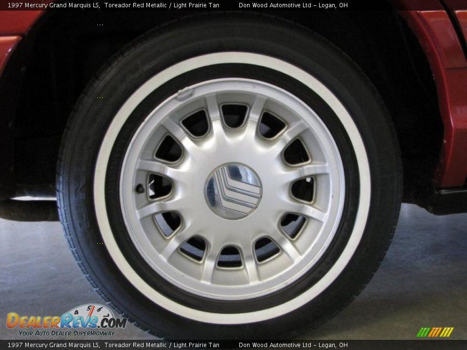 1997 Mercury Grand Marquis LS Toreador Red Metallic / Light Prairie Tan Photo #7