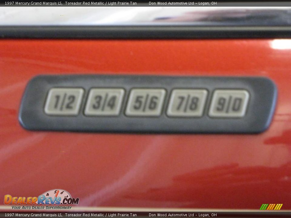 1997 Mercury Grand Marquis LS Toreador Red Metallic / Light Prairie Tan Photo #9