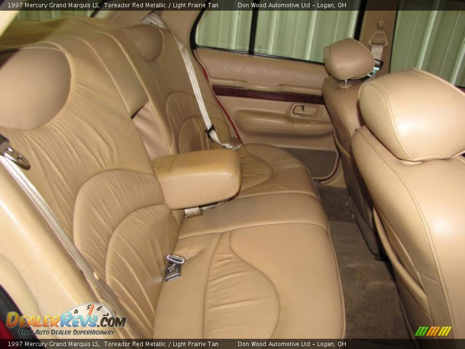 1997 Mercury Grand Marquis LS Toreador Red Metallic / Light Prairie Tan Photo #10