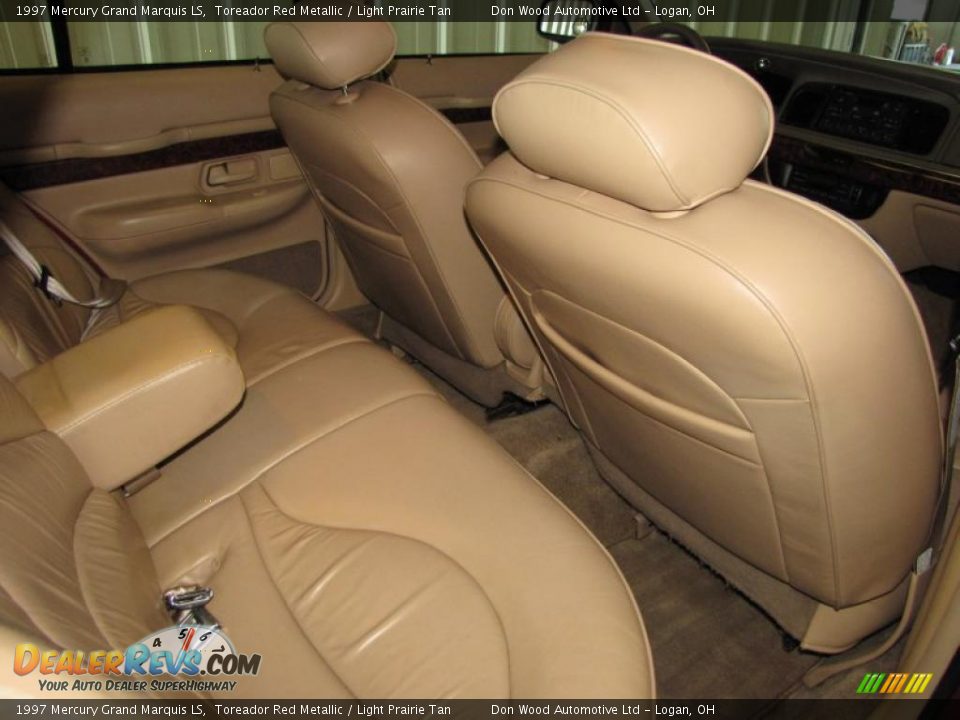 1997 Mercury Grand Marquis LS Toreador Red Metallic / Light Prairie Tan Photo #11