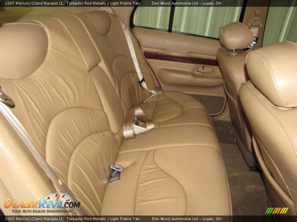 1997 Mercury Grand Marquis LS Toreador Red Metallic / Light Prairie Tan Photo #12