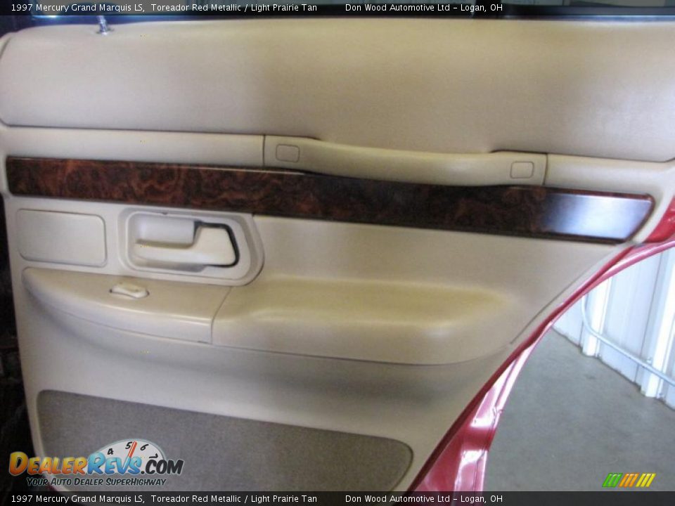 1997 Mercury Grand Marquis LS Toreador Red Metallic / Light Prairie Tan Photo #13