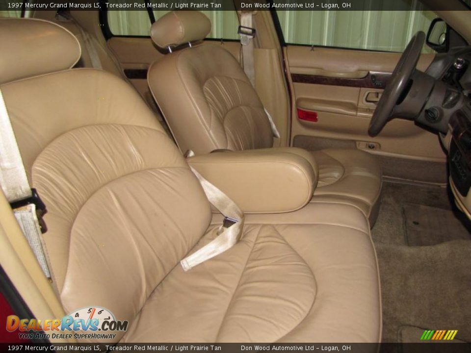 1997 Mercury Grand Marquis LS Toreador Red Metallic / Light Prairie Tan Photo #14