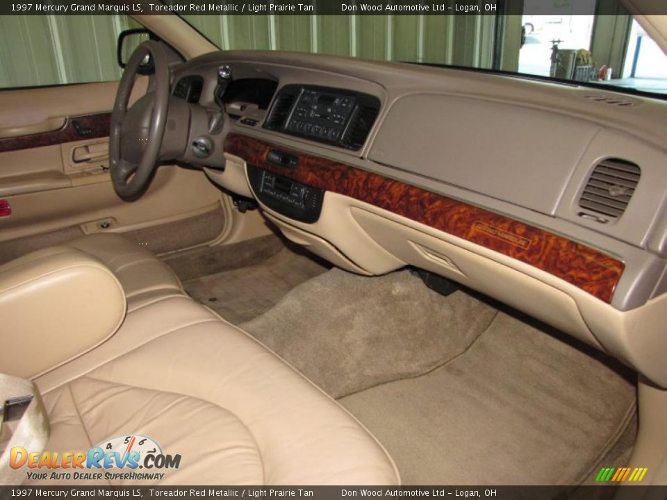 1997 Mercury Grand Marquis LS Toreador Red Metallic / Light Prairie Tan Photo #15