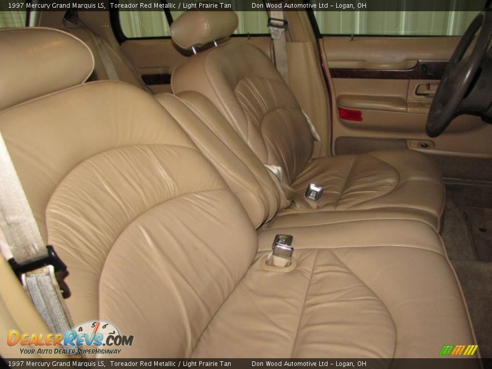 1997 Mercury Grand Marquis LS Toreador Red Metallic / Light Prairie Tan Photo #16