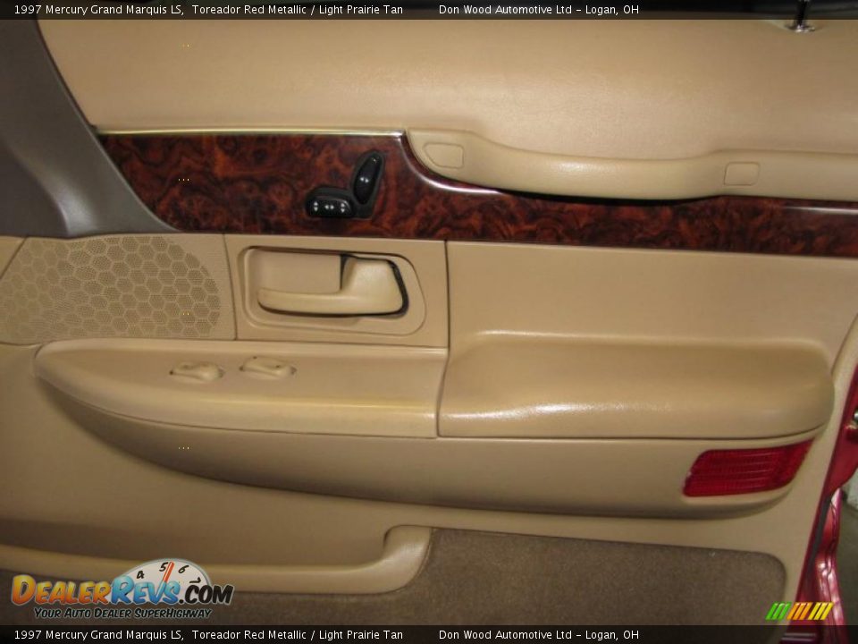 1997 Mercury Grand Marquis LS Toreador Red Metallic / Light Prairie Tan Photo #17