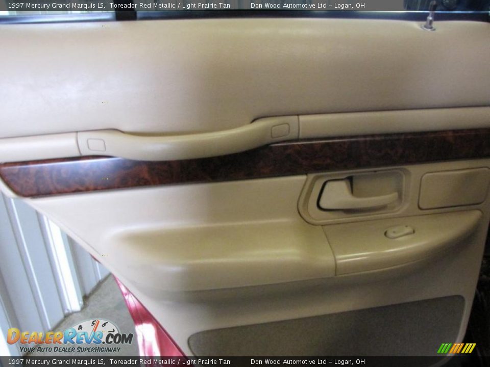1997 Mercury Grand Marquis LS Toreador Red Metallic / Light Prairie Tan Photo #18