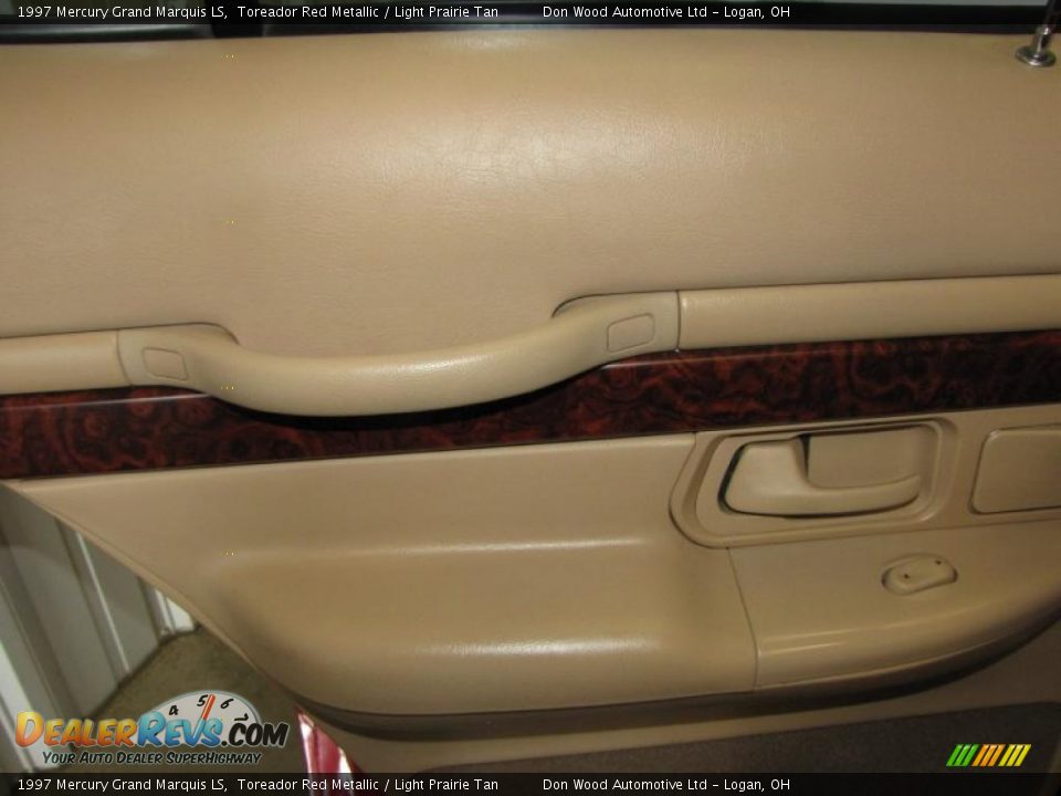 1997 Mercury Grand Marquis LS Toreador Red Metallic / Light Prairie Tan Photo #19