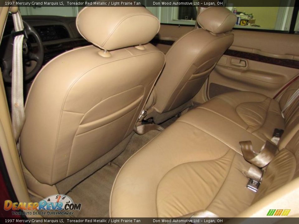 1997 Mercury Grand Marquis LS Toreador Red Metallic / Light Prairie Tan Photo #20