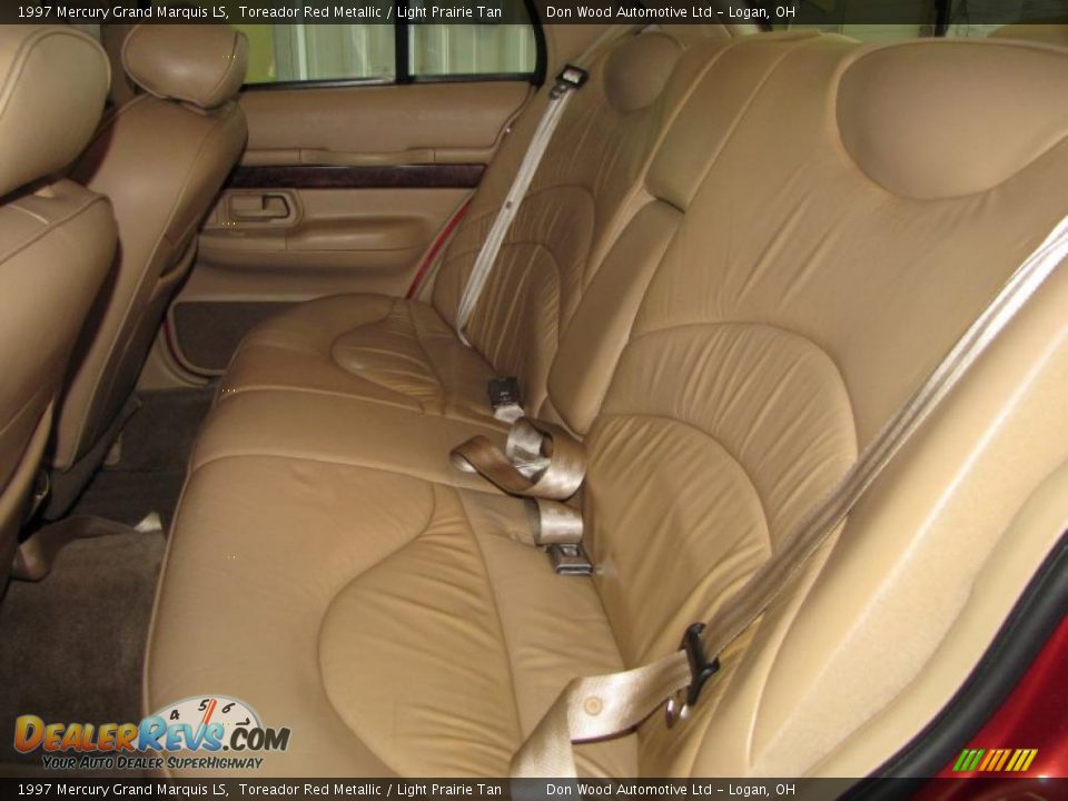 1997 Mercury Grand Marquis LS Toreador Red Metallic / Light Prairie Tan Photo #21