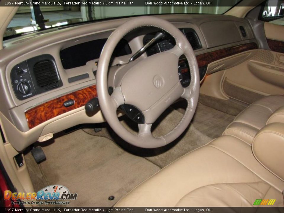 1997 Mercury Grand Marquis LS Toreador Red Metallic / Light Prairie Tan Photo #22