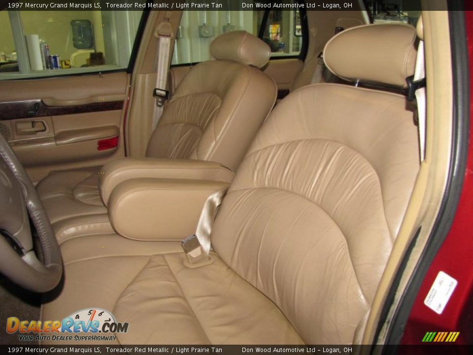1997 Mercury Grand Marquis LS Toreador Red Metallic / Light Prairie Tan Photo #23