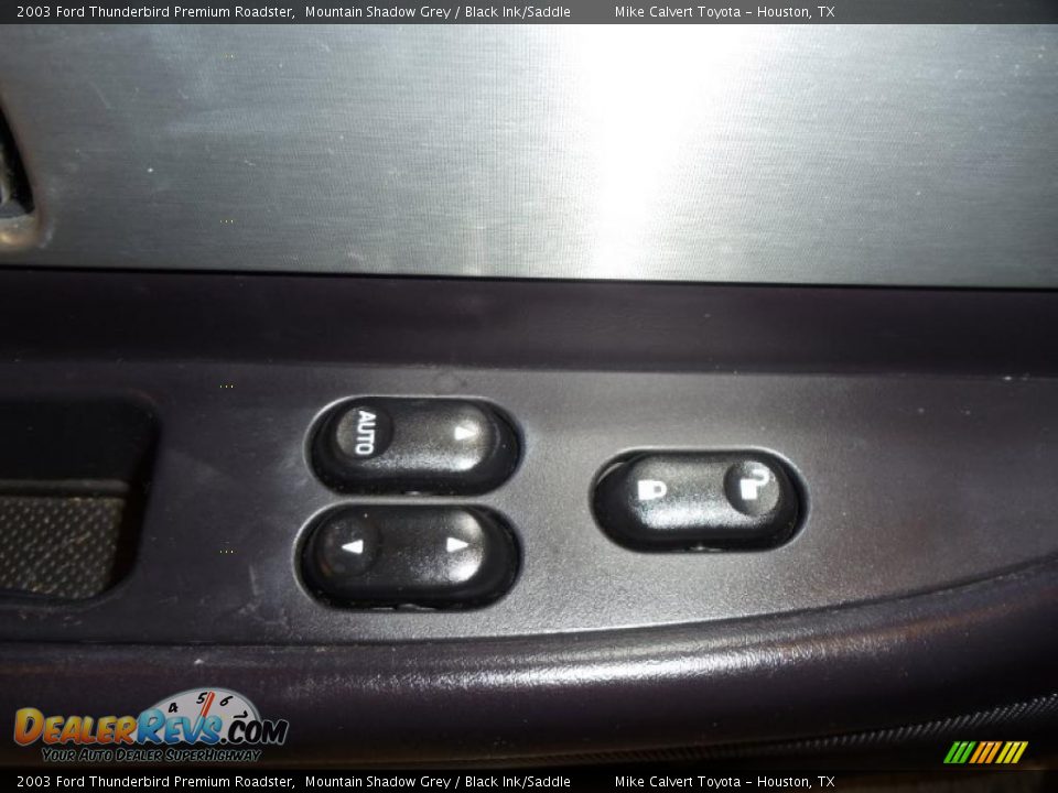 2003 Ford Thunderbird Premium Roadster Mountain Shadow Grey / Black Ink/Saddle Photo #10