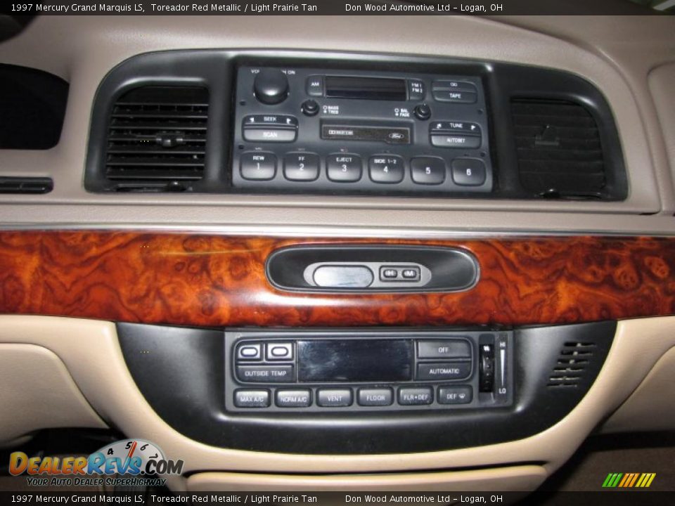 1997 Mercury Grand Marquis LS Toreador Red Metallic / Light Prairie Tan Photo #25