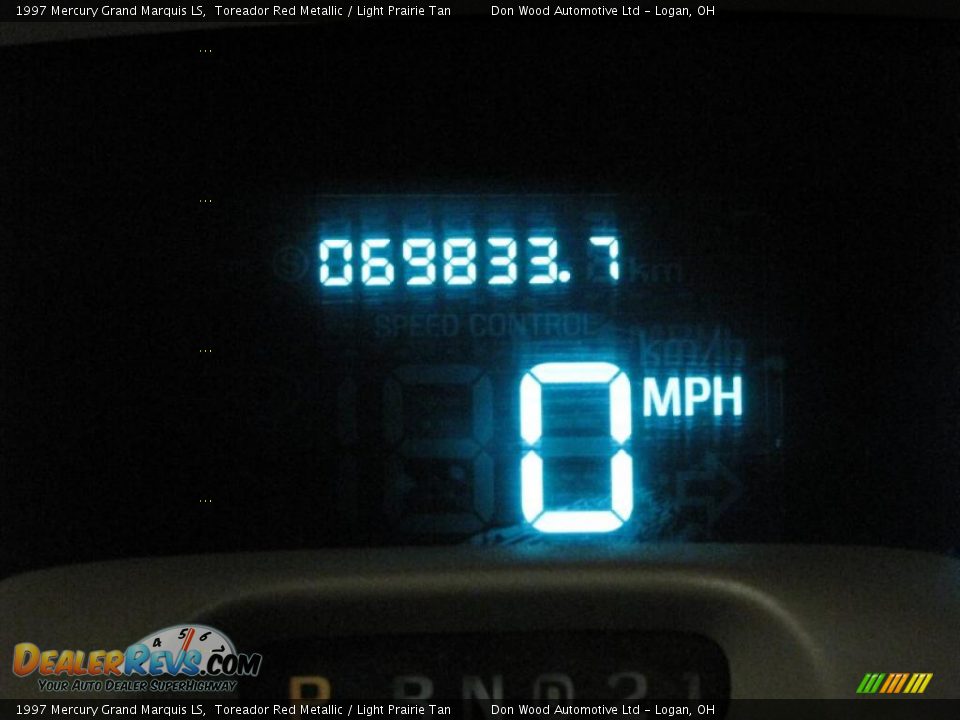 1997 Mercury Grand Marquis LS Toreador Red Metallic / Light Prairie Tan Photo #27