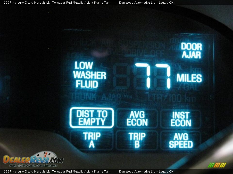 1997 Mercury Grand Marquis LS Toreador Red Metallic / Light Prairie Tan Photo #28