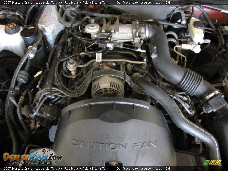 1997 Mercury Grand Marquis LS Toreador Red Metallic / Light Prairie Tan Photo #29