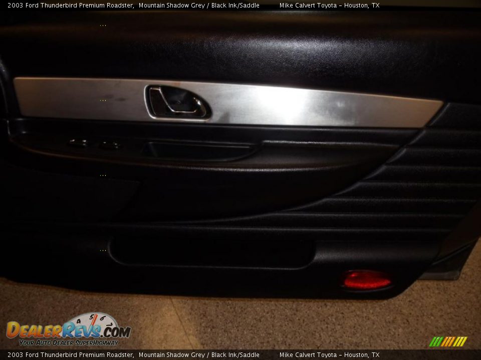 2003 Ford Thunderbird Premium Roadster Mountain Shadow Grey / Black Ink/Saddle Photo #18