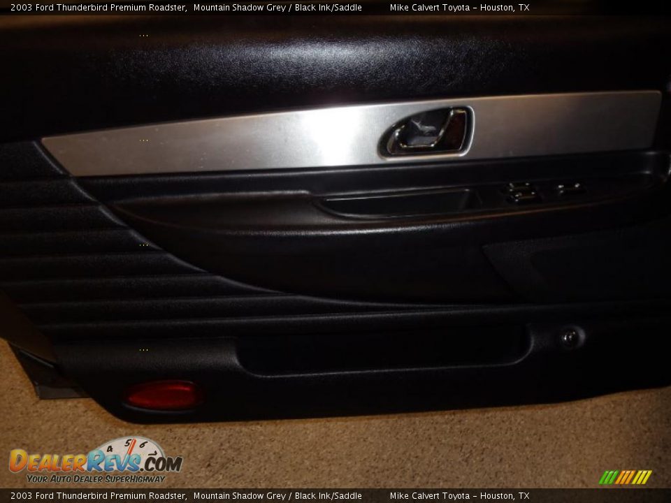 2003 Ford Thunderbird Premium Roadster Mountain Shadow Grey / Black Ink/Saddle Photo #20