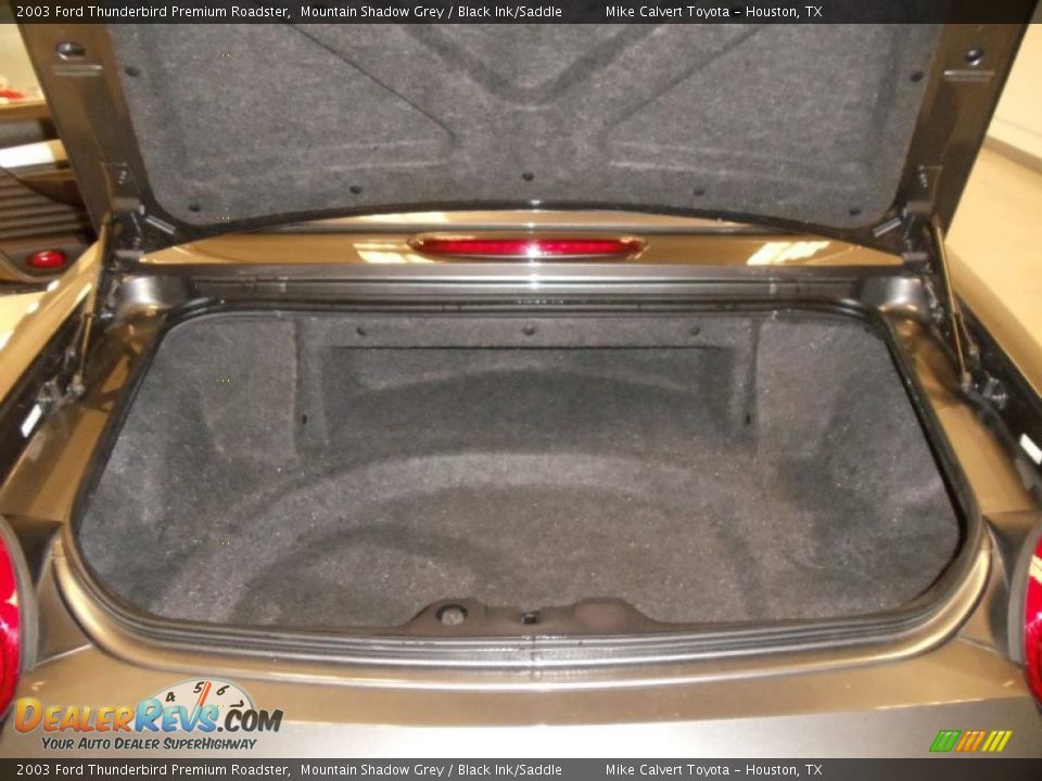 2003 Ford Thunderbird Premium Roadster Mountain Shadow Grey / Black Ink/Saddle Photo #21