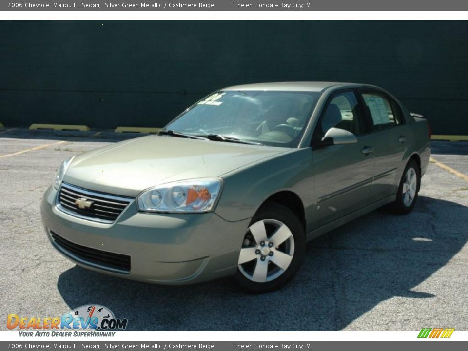 2006 Chevrolet Malibu LT Sedan Silver Green Metallic / Cashmere Beige Photo #3