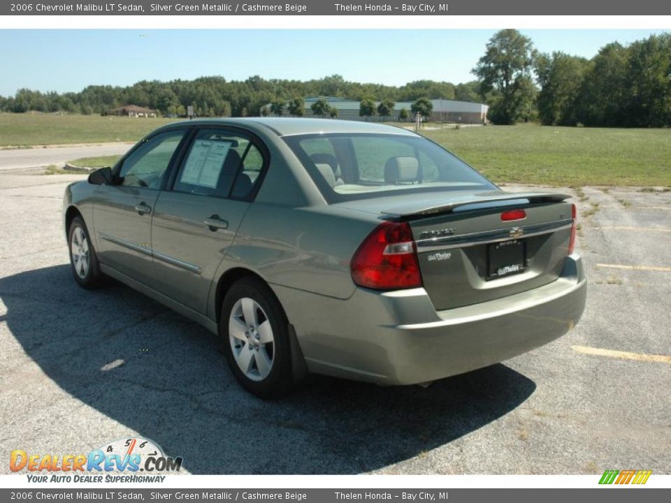 2006 Chevrolet Malibu LT Sedan Silver Green Metallic / Cashmere Beige Photo #4