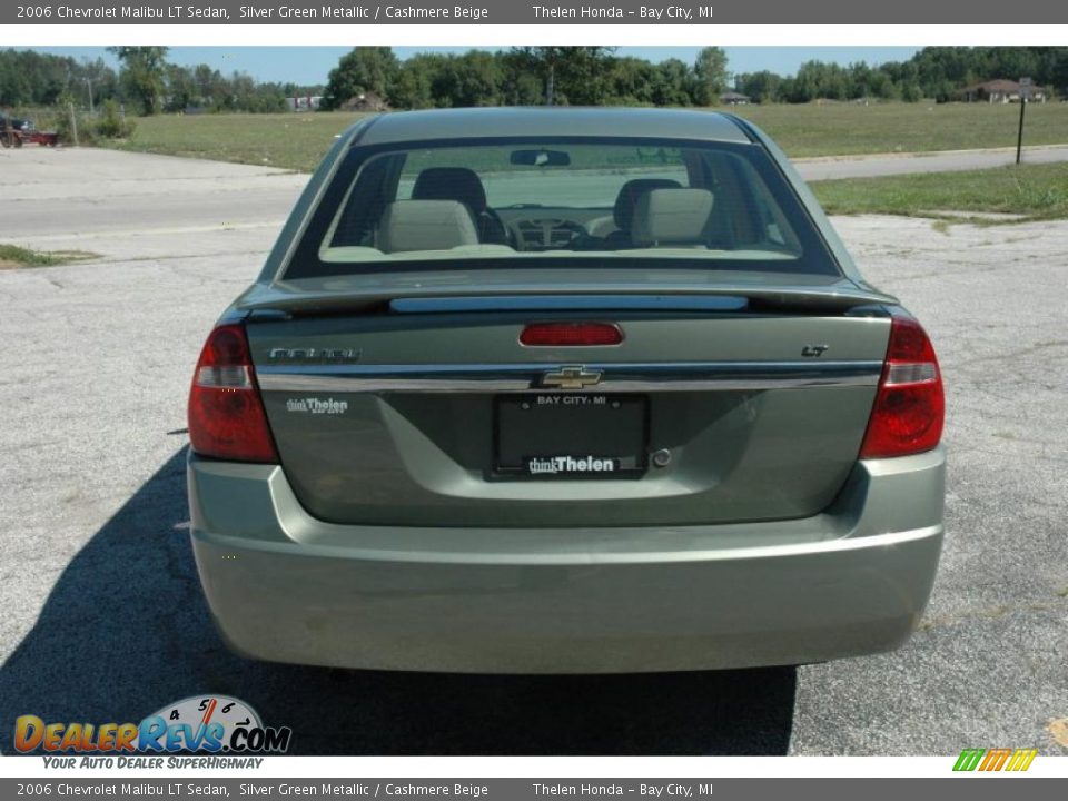 2006 Chevrolet Malibu LT Sedan Silver Green Metallic / Cashmere Beige Photo #5