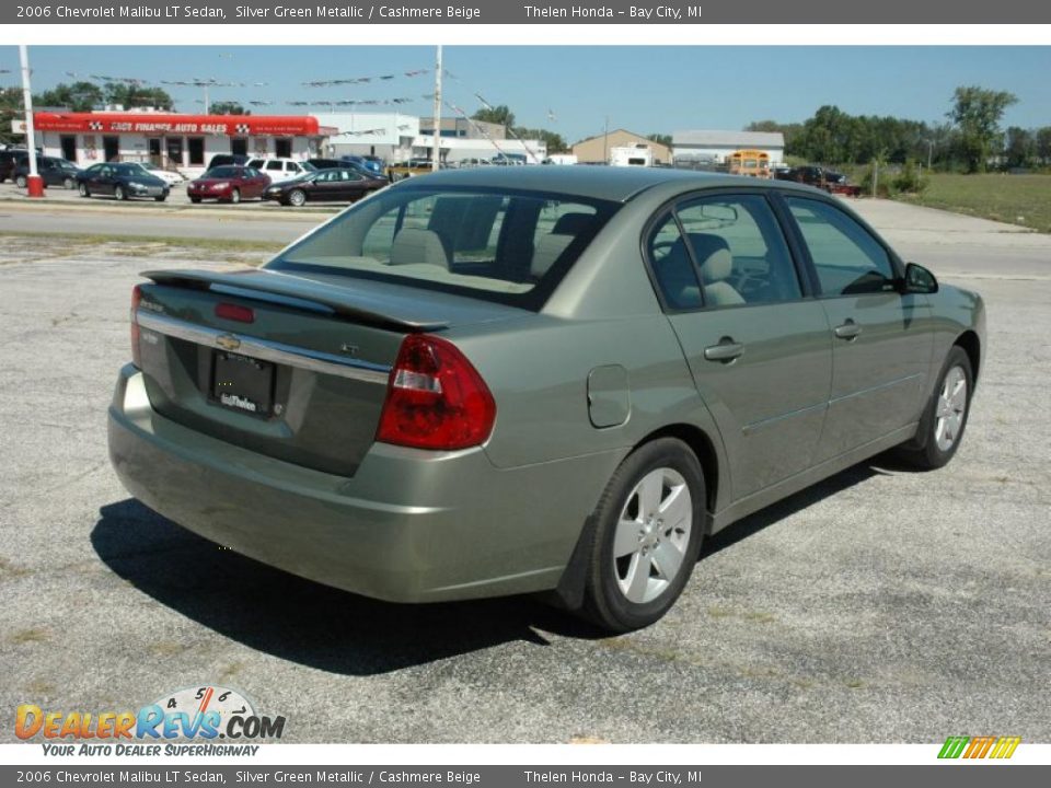 2006 Chevrolet Malibu LT Sedan Silver Green Metallic / Cashmere Beige Photo #6