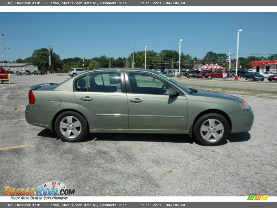 2006 Chevrolet Malibu LT Sedan Silver Green Metallic / Cashmere Beige Photo #7