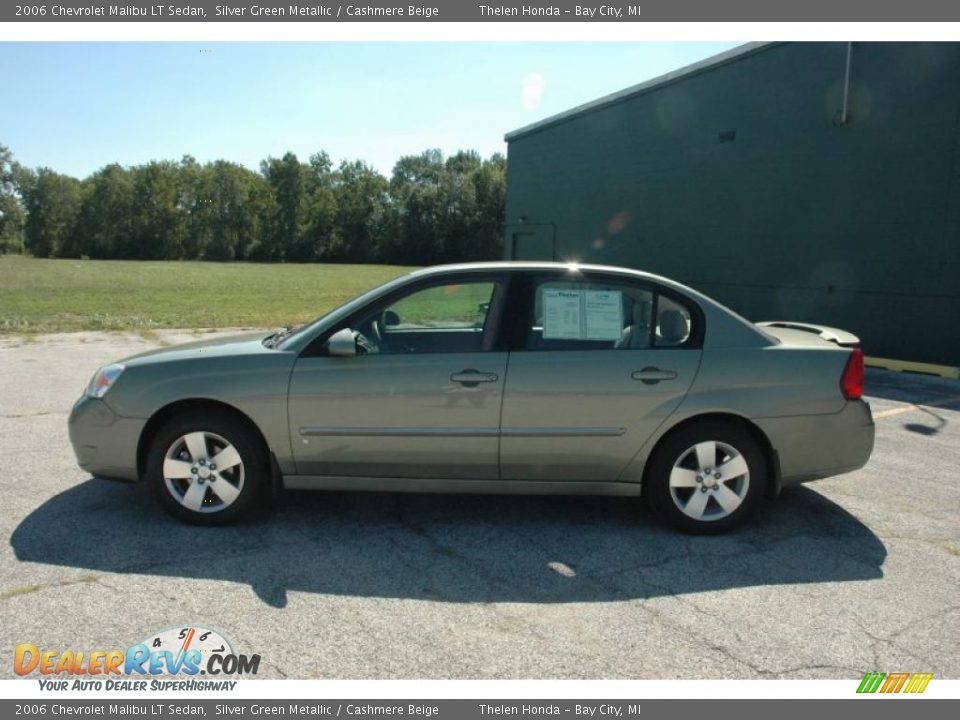 2006 Chevrolet Malibu LT Sedan Silver Green Metallic / Cashmere Beige Photo #8