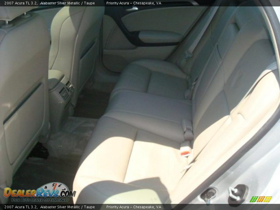 2007 Acura TL 3.2 Alabaster Silver Metallic / Taupe Photo #9