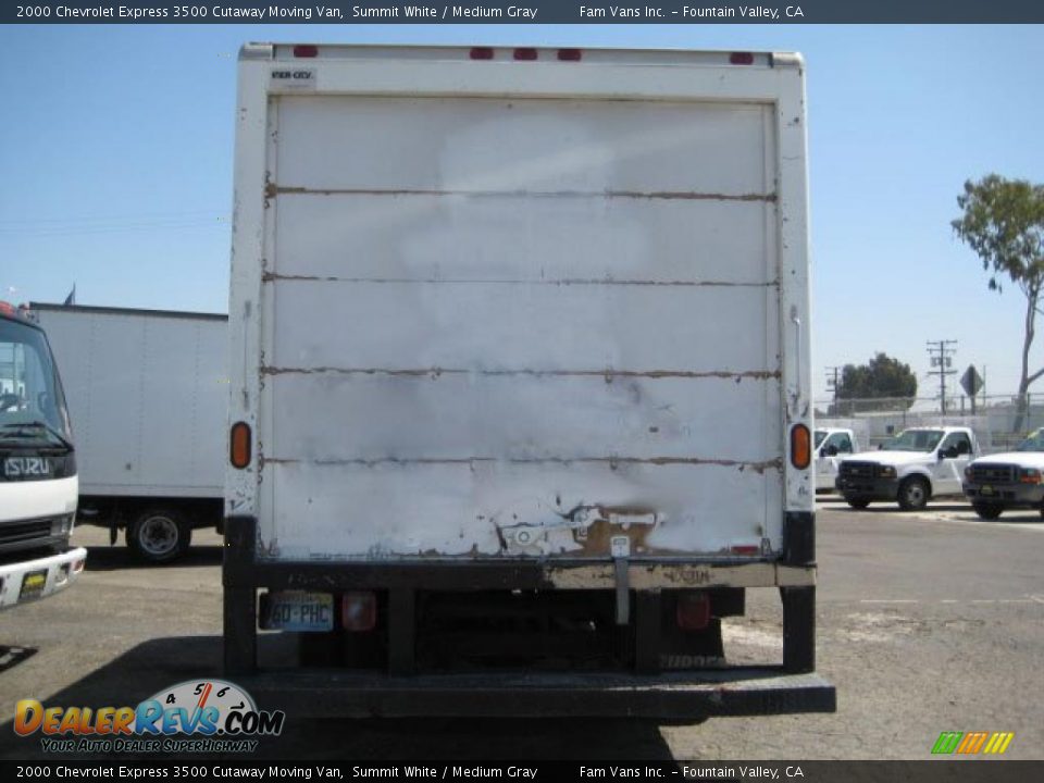 2000 Chevrolet Express 3500 Cutaway Moving Van Summit White / Medium Gray Photo #5