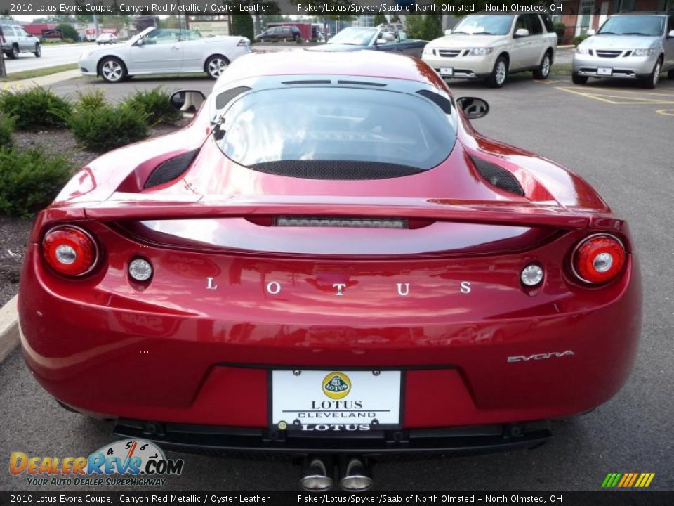2010 Lotus Evora Coupe Canyon Red Metallic / Oyster Leather Photo #6
