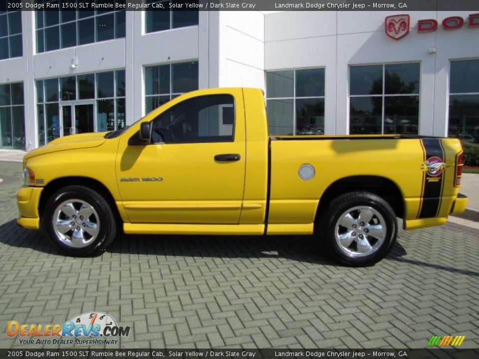 2005 Dodge Ram 1500 SLT Rumble Bee Regular Cab Solar Yellow / Dark Slate Gray Photo #2