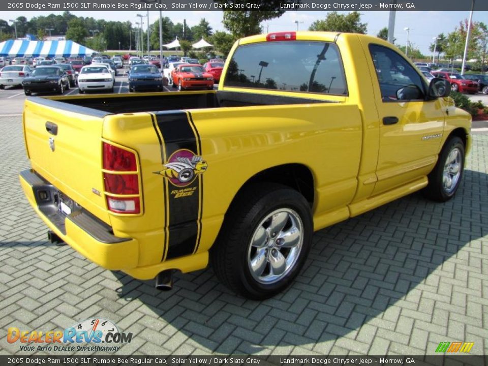 2005 Dodge Ram 1500 SLT Rumble Bee Regular Cab Solar Yellow / Dark Slate Gray Photo #5