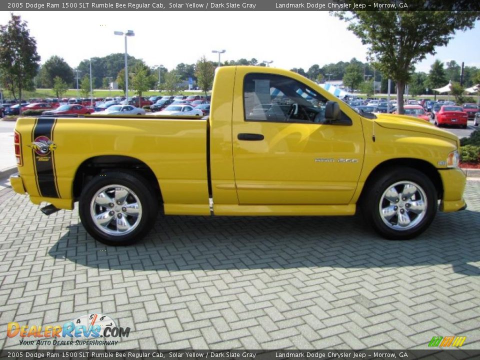 2005 Dodge Ram 1500 SLT Rumble Bee Regular Cab Solar Yellow / Dark Slate Gray Photo #6