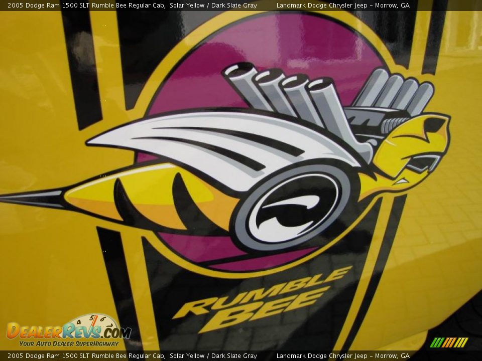 2005 Dodge Ram 1500 SLT Rumble Bee Regular Cab Solar Yellow / Dark Slate Gray Photo #15