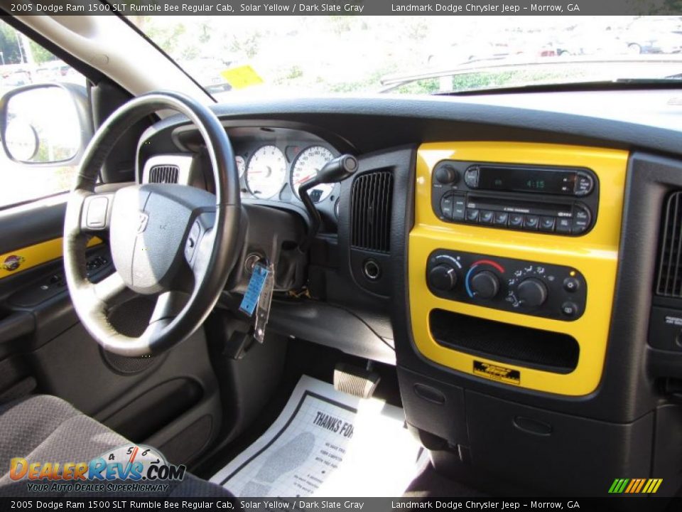 2005 Dodge Ram 1500 SLT Rumble Bee Regular Cab Solar Yellow / Dark Slate Gray Photo #17