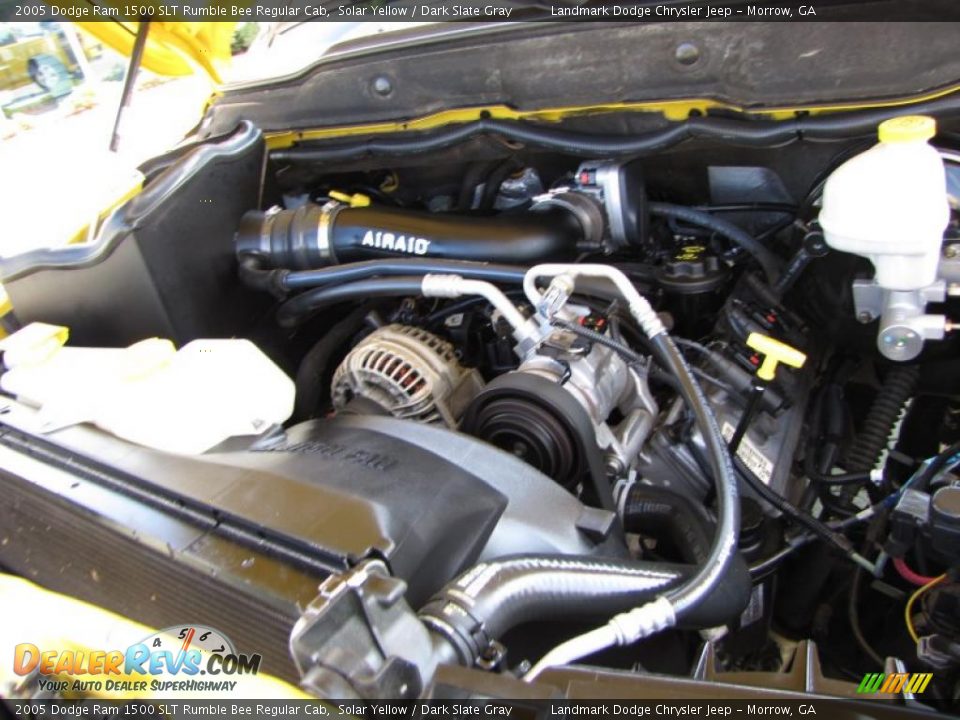 2005 Dodge Ram 1500 SLT Rumble Bee Regular Cab Solar Yellow / Dark Slate Gray Photo #22