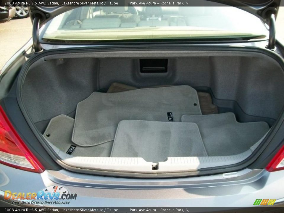2008 Acura RL 3.5 AWD Sedan Lakeshore Silver Metallic / Taupe Photo #21