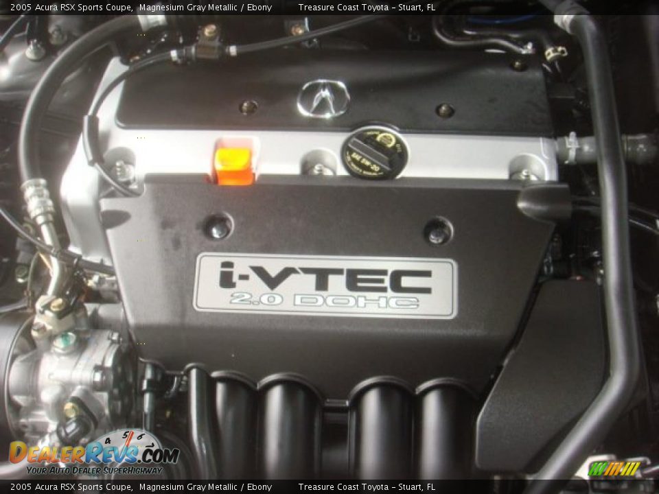 2005 Acura RSX Sports Coupe Magnesium Gray Metallic / Ebony Photo #9