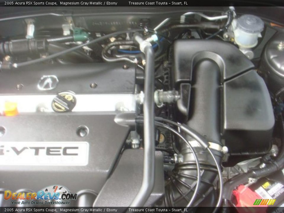 2005 Acura RSX Sports Coupe Magnesium Gray Metallic / Ebony Photo #10